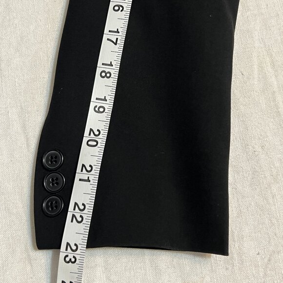 NWOT Van Heusen Women's Blazer Black Jacket Size M One Button Work Career Lined - Picture 10 of 11